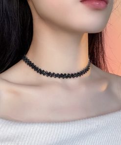 Minimalist Rhinestone Chain Necklace for Women â€“ Zircon Collarbone Chain, American Cuban Hip-Hop Style, Hot Girl Fashion Accessory