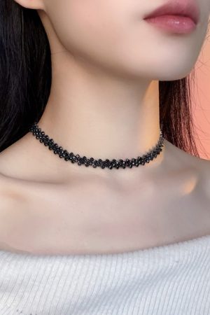 Minimalist Rhinestone Chain Necklace for Women â€“ Zircon Collarbone Chain, American Cuban Hip-Hop Style, Hot Girl Fashion Accessory