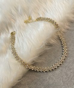 Minimalist Rhinestone Chain Necklace for Women â€“ Zircon Collarbone Chain, American Cuban Hip-Hop Style, Hot Girl Fashion Accessory