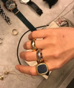 Minimalist Ring for Women, Trendy Index Finger Design, Retro Fashion, European American Style, Simple Temperament, Unique Personality