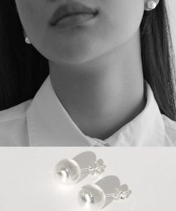 Minimalist Round Ball Stud Earrings - Casual Retro European American Style for Everyday Wear