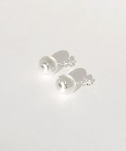 Minimalist Round Ball Stud Earrings - Casual Retro European American Style for Everyday Wear