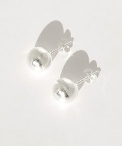 Minimalist Round Ball Stud Earrings - Casual Retro European American Style for Everyday Wear