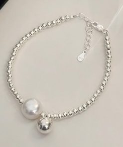 Minimalist Round Bead Bracelet for Women - Elegant Light Luxury Design, 2025 New Style, Chic High-End Accessory