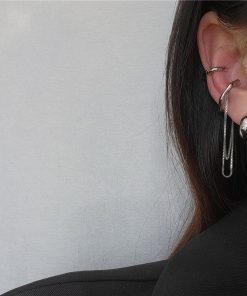 Minimalist Set of Niche Design Ear Cuffs - Light Luxury Ear Studs & Clip-On Earrings for Women, No Piercing Needed