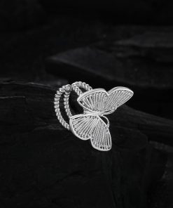 Minimalist Small Floral Wire Butterfly Ear Cuff - 2025 Light Luxury Versatile Earrings for Women, Perfect for Niche Fashion Trends