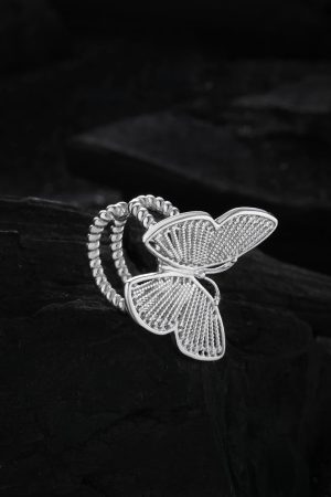 Minimalist Small Floral Wire Butterfly Ear Cuff - 2025 Light Luxury Versatile Earrings for Women, Perfect for Niche Fashion Trends