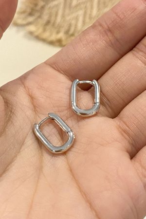 Minimalist Square Hoop Earrings - Unique Niche Design, High-End Understated Style, Trendy Ear Accessories for 2025
