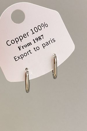 Minimalist Square Hoop Earrings - Unique Niche Design, High-End Understated Style, Trendy Ear Accessories for 2025
