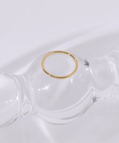 Minimalist Stacked Rings Set for Women - Non-Fading Floating Joint Rings, Simple Plain Circle Tail Rings - Versatile Fashion Accessory