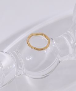 Minimalist Stacked Rings Set for Women - Non-Fading Floating Joint Rings, Simple Plain Circle Tail Rings - Versatile Fashion Accessory