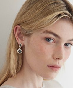 Minimalist Vintage Water Drop Pendant Gold-Plated Silver Earrings - Unique High-End Design