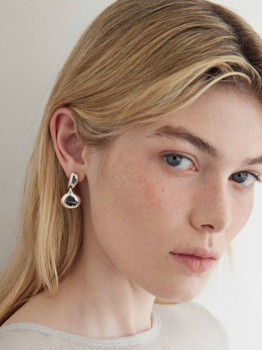 Minimalist Vintage Water Drop Pendant Gold-Plated Silver Earrings - Unique High-End Design Minimalist Vintage Water Drop Pendant Gold-Plated Silver Earrings - Unique High-End Design