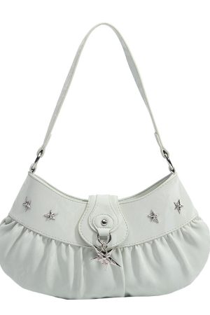 Mint Green Bohemian Underarm Bag for Women - Textured Crossbody Shoulder Bag for Vacation and Everyday Style