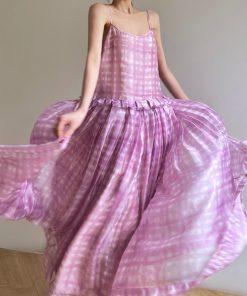 Mint Honeydew Beach Vacation Maxi Dress with Loose Lightweight Sun Protection Sleeves - Summer 2025, Boho Chic, Vacation Style