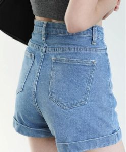 Modest Fits Casual, College Fits Aesthetic - Grunge Black Jean Shorts