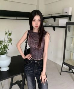 Modest Office Outfits Summer, Minimalist Feminine Outfits - Hooded Corset Top