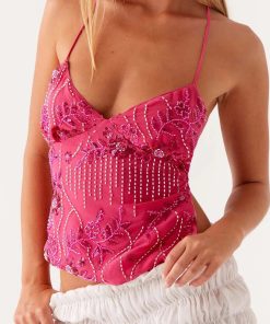 Modest Office Outfits Summer, Soft Modest Outfits - Sequined Beaded Backless Top