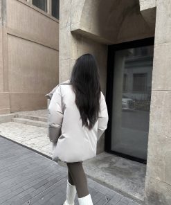 Monochrome Coffee Tone Seamless Face Mask and Airy Barbie Pants Leggings for Women - Spring Summer Warm Style