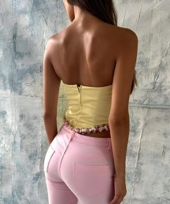 Movie Outfit Ideas, Lawyer Fashion - Yellow Corset Top