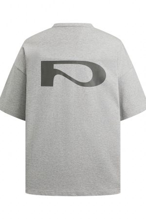 Multi-Color Casual Unisex Short Sleeve T-shirt - 255g Basic Logo Design, Trendy Everyday Wear, Perfect for 90s and Y2K Styles