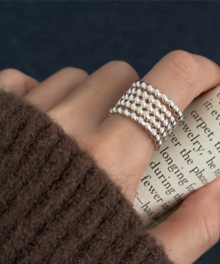 Multi-Layer Twisted Ring for Women, 2025 New Model, High-End Minimalist Versatile Casual Open Design