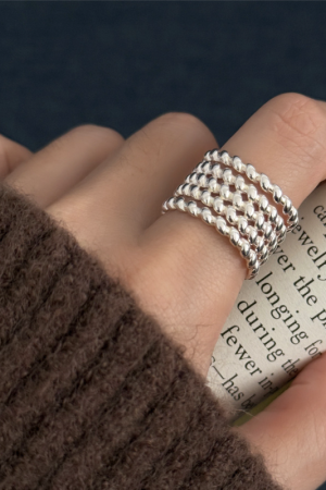 Multi-Layer Twisted Ring for Women, 2025 New Model, High-End Minimalist Versatile Casual Open Design