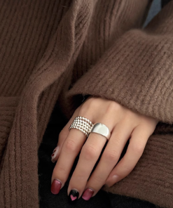 Multi-Layer Twisted Ring for Women, 2025 New Model, High-End Minimalist Versatile Casual Open Design