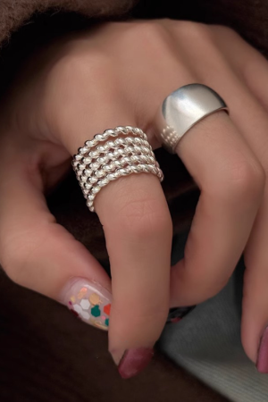 Multi-Layer Twisted Ring for Women, 2025 New Model, High-End Minimalist Versatile Casual Open Design