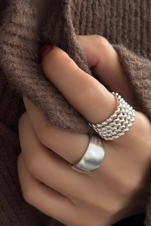Multi-Layer Twisted Ring for Women, 2025 New Model, High-End Minimalist Versatile Casual Open Design