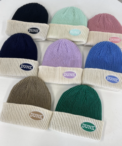 Multicolor Knitted Hat - Korean Style Autumn/Winter Fashion, Cozy Cold Weather Beanie from Dongdaemun