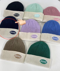 Multicolor Knitted Hat - Korean Style Autumn/Winter Fashion, Cozy Cold Weather Beanie from Dongdaemun