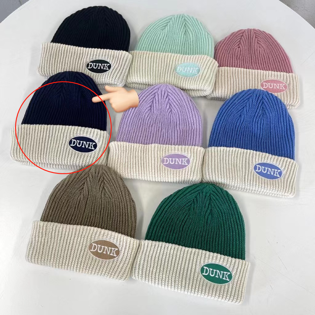 Multicolor Knitted Hat - Korean Style Autumn/Winter Fashion, Cozy Cold Weather Beanie from Dongdaemun Multicolor Knitted Hat - Korean Style Autumn/Winter Fashion, Cozy Cold Weather Beanie from Dongdaemun