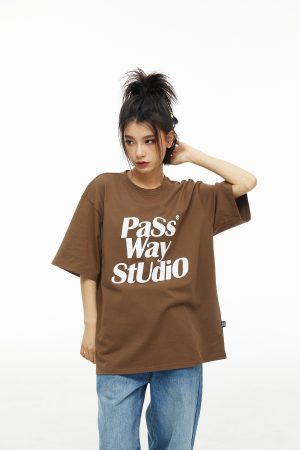 Multicolor Printed Logo Short Sleeve Casual T-Shirt for Couples - Streetwear Round Neck Summer Fashion Essentials