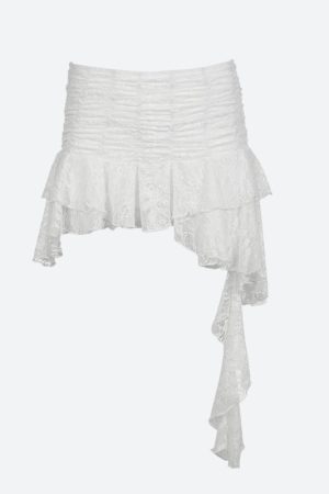 My Dressing Style, Mysterious Outfit Women - Fairycore Lace Mini Skirt