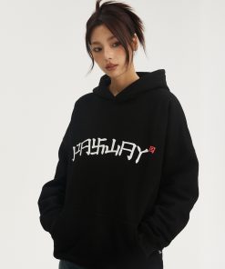 National Style Logo Hoodie - Trendy Youth Casual Fleece Jacket for Autumn Winter - Unisex Streetwear