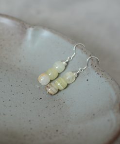 Natural Xiu Jade 925 Silver Earrings - Ethnic Style Chinese Jade Accessories for Women
