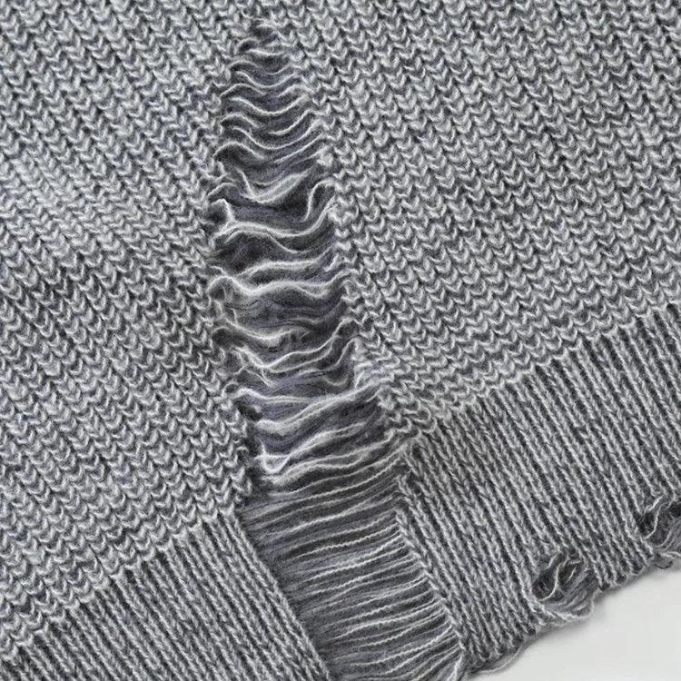 Neat Style, Clothes Spring - Grunge Distressed Knitted Sweater Neat Style, Clothes Spring - Grunge Distressed Knitted Sweater