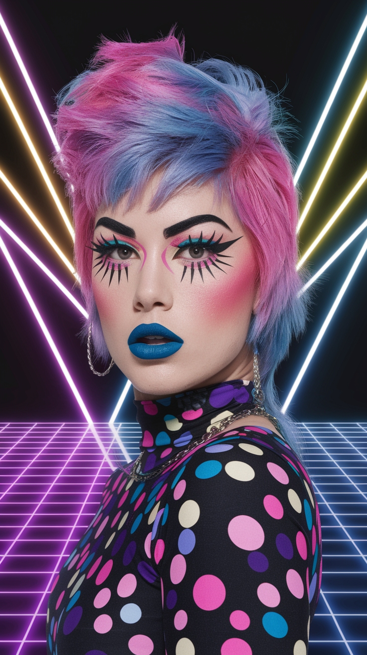 New Wave Makeup: Reviving the Retro Glam outfit idea