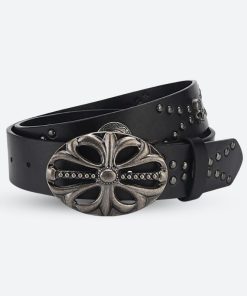 Non Revealing Outfits, Natural Glamour - Grunge Cross Buckle Belt
