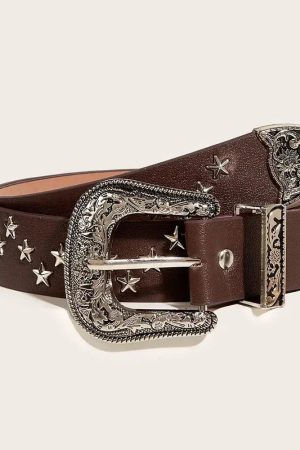 Nyc Winter Fits, Chunky Scarf Street Style - Disco Cowgirl Star Belt
