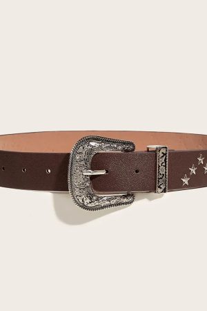 Nyc Winter Fits, Chunky Scarf Street Style - Disco Cowgirl Star Belt