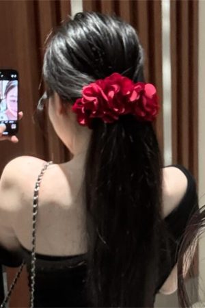 Ocean Adventure Mermaid Style Super Banana Hair Clip with Forest Flower Design - Trendy Y2K Hair Accessory for Chic Looks
