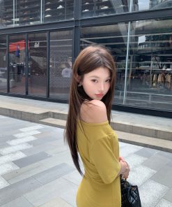 Off-Shoulder Waist-Cinching Dress & Lightweight Slim T-Shirt - Summer Korean Style Fashion Must-Haves