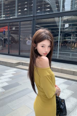 Off-Shoulder Waist-Cinching Dress & Lightweight Slim T-Shirt - Summer Korean Style Fashion Must-Haves
