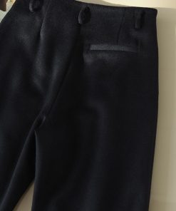 Old Money Style Cashmere Wool Blend Casual Straight-Leg Pants for Commuting - Quality Feel Trousers