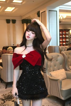 One-Shoulder Bodycon Mini Dress - Edinburgh Love Letter Inspired - Sexy Autumn Winter Evening Gown