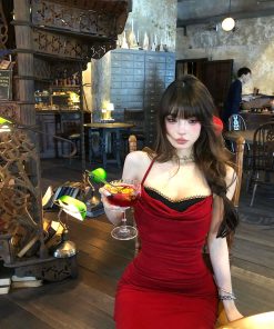 One-Shoulder High-End Lace Backless Bodycon Dress for Women - Spring Summer Fashion, Deadly Waist-Hip Ratio, Elegant Long Dress