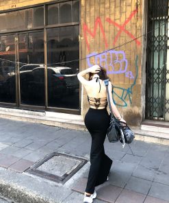 One-Shoulder High-End Lace Backless Bodycon Dress for Women - Spring Summer Fashion, Deadly Waist-Hip Ratio, Elegant Long Dress