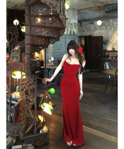 One-Shoulder High-End Lace Backless Bodycon Dress for Women - Spring Summer Fashion, Deadly Waist-Hip Ratio, Elegant Long Dress